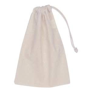 Sac cosmétique de maquillage en mousseline de coton biologique personnalisé en gros sac cosmétique de maquillage en gros sac cosmétique écologique pour femmes - Product Image 3