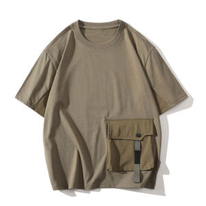 เสื้อยืดผ้าฝ้าย100% ขนาดใหญ่สำหรับผู้ชายทำจากผ้าฝ้ายขนาดใหญ่พิมพ์ลายโลโก้ได้ตามต้องการ2025 - Product Image 3