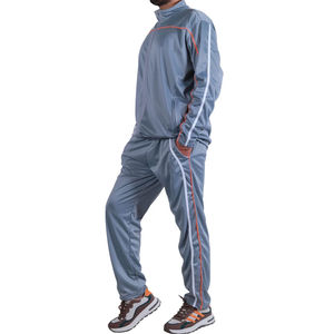 Wholesale Sportswear Jogging Tracksuits <b>Zip</b> <b>up</b> Men's Training Polyester Nylon Tracksuit - Product Image 2