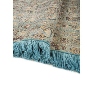 Alfombra de Lana Anudada a Mano con Patrón Geométrico Azul Someplace Time, Alfombra Grande para Sala de Estar - Alfombras Jaipur Modelo EE. UU. EA-3010(Va)(Fr) - Product Image 2