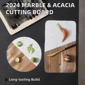 Juego de Tabla de Quesos y Tabla de Cortar de Madera Clásica |   Tablas de Cocina de Madera Maciza Sostenible - Product Image 2