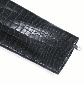 Hot Sale Winter Thick Cowhide <b>Biker</b> Leather <b>Jacket</b> with Crocodile Alligator Design Zipper Closure Breathable OEM Product for <b>Men</b> - Product Image 4