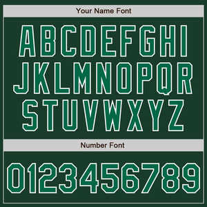 New Green & Kelly Green avec des formes de bras en 3 couleurs blanches Maillot de baseball authentique-Uniforme de sport personnalisé pour hommes, femmes, - Product Image 6