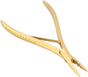 Pinzas Profesionales para Extensiones de Cabello Obexa, Acero Inoxidable de Grado Quirúrgico, Multiusos, Color Personalizado, Hecho en Pakistán - Product Image 1