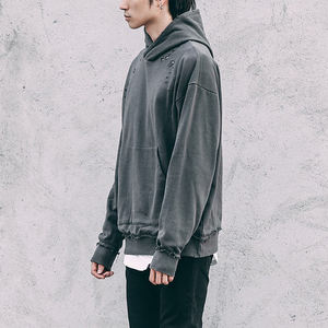 Pull à capuche épais en coton et Polyester pour homme, pull de Style de rue, personnalisé - Product Image 3