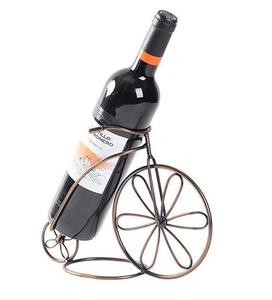 <b>Free</b> <b>Standing</b> Iron Beverage <b>Rack</b> Artistic Detailing Vintage Design Sustainable Material-Perfect for Displaying Bottles Holder - Product Image 4