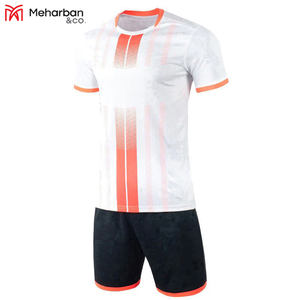 Maillots de football pour hommes adultes 2023, ensembles uniformes, manches courtes, coton/polyester, couleurs et motifs personnalisables - Product Image 2