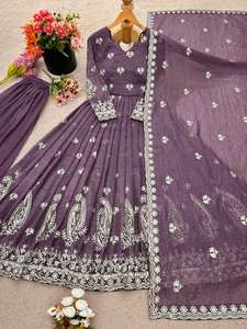 ชุดสلوارกะมีซผ้าไหมเนื้อกรุบกรอบ คอลเลคชั่นดีไซเนอร์ใหม่ ตัดเย็บสำเร็จพร้อมสวมใส่ งานปักสำหรับงานปาร์ตี้ ผ้าไมโครคอตตอนเนื้อหนา - Product Image 6