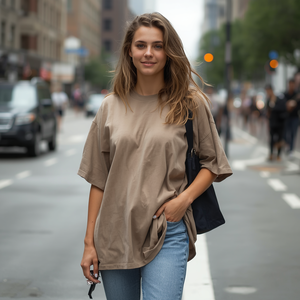 Oversized T-Shirt Loose Fit Cotton Streetwear Short Sleeve Tee with OEM ODM Customization - Product Image 1