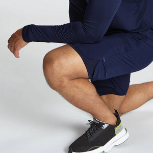 Professionnel meilleure qualité vêtements de sport décontracté impression été course à l'acide lavage Slim Fit séchage rapide Fitness hommes t-shirts ensembles - Product Image 4