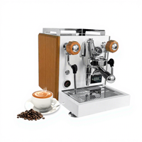 Machine à expresso professionnelle 9 bars avec pompe vibrante et système à double chaudière pour la préparation du café