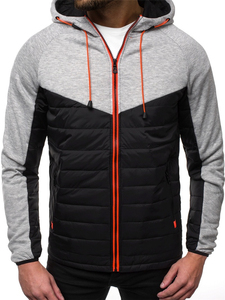 Chaqueta acolchada de poliéster 100% de estilo callejero para hombre, chaqueta híbrida de invierno ligera de nuevo diseño sin capucha de alta calidad - Product Image 4
