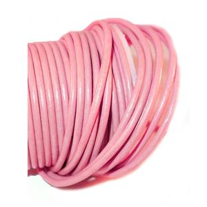 Indian Leather 3.0mm Round Leather Cords for Jewelry & Crafts Genuine Leather 20 Meters color (Baby Pink 3.0) Hot Selling - Product Image 2