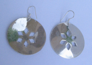 Vintage <b>Silver</b> Plated Oxidised Drop Earrings Floral Geometric <b>Huggie</b> and Hoop Styles with Pearl Diamond for Weddings Parties - Product Image 1