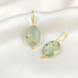 ชุดเครื่องประดับคริสมาสต์ทรงรีอัญมณีสีทองรูปวงรีสำหรับผู้ผลิตอินเดีย - Product Image 1