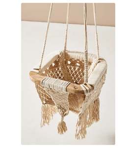 เชือกถักสำหรับเด็กทารกที่ทันสมัยสายแกว่งสำหรับใช้กลางแจ้งมีล้อและที่นั่งผลิตจากโรงงาน - Product Image 1