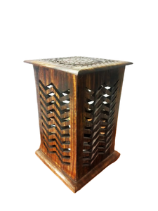 Lámpara de mesa de madera hecha a mano tradicional en tamaño personalizado, hermosa lámpara de mesa artesanal, lámpara de mesa artesanal - Product Image 3