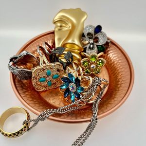 Cuenco decorativo de cobre 4,5 martillado a mano por el Tíbet para plato de salsas, cuenco para manchas de bandeja de inmersión, cuenco de oferta, quemador de incienso - Product Image 6