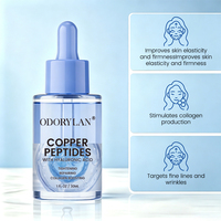 Sérum facial réparateur anti-rides à l'acide hyaluronique et au peptide de cuivre bleu GHK-Cu 30 ml, sérum de soin de la peau, sérum au peptide de cuivre