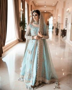 NEW DESIGNER <b>BRIDAL</b> INDIAN/PAKISTANI <b>JACKET</b> WITH LEHENGA DRESS Embellished DABKA, STONE GLASS BEADS work for Wedding 2022 - Product Image 1