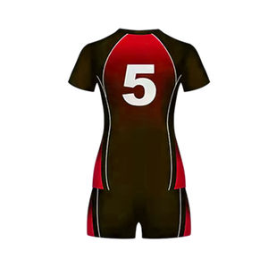Uniforme de volley-ball sur mesure multicolore, design de col rond personnalisé, uniforme de volley-ball disponible à un prix raisonnable, OEM - Product Image 5