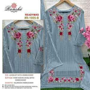 Traje paquistaní listo para usar en festivales y fiestas a un precio asequible de diseñador de aspecto elegante de calidad superior - Product Image 4