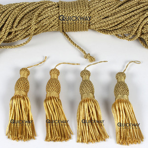 Handmade Gold Wire <b>Tassel</b> Decorative Bullion <b>Tassel</b> for Church Vestments & Passementerie - Product Image 1