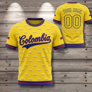 Maglia da Calcio Unisex Colombia WC 2026 con Motivo Bandiera, Set Completo per Tifosi, Regalo per il Giorno della Partita - Product Image 1