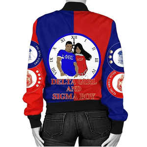 Chaqueta de seda satinada para hombre con bordado de fraternidad Phi Beta Sigma | Chaqueta bomber azul bordada de fraternidad PBS Chaqueta personalizada para hombre - Product Image 2
