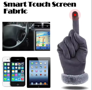 Guantes para exteriores de estilo de moda de invierno personalizados Guantes de moda de cuero cálido de dedo completo guantes de vestir para mujer - Product Image 3