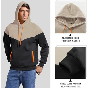 Sweat à capuche décontracté pour homme, hiver 2025/2026, coupe classique, polaire, poche, uni, teint, respirant, séchage rapide, logo personnalisé, couleur personnalisée, pour tous les jours - Product Image 5