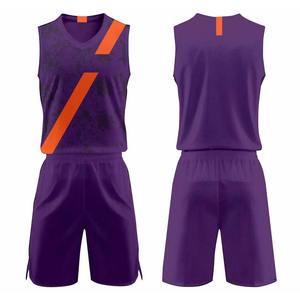 Conjunto de uniforme de baloncesto de sublimación de lote pequeño de soporte de venta directa, camisetas, pantalones cortos de baloncesto con bolsillo, conjunto de uniforme de baloncesto - Product Image 1