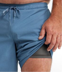 Short de plage pour hommes Design personnalisé Short de compression 2 en 1 Short de bain pour hommes à taille élastique Short respirant et extensible - Product Image 6