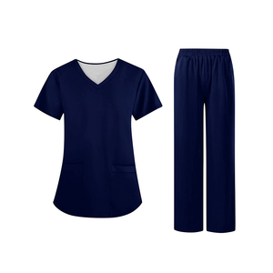 Tenues d'infirmière les plus vendues, uniforme d'hôpital bleu marine, vêtements de travail pour femmes, ensembles d'uniformes médicaux pour femmes - Product Image 1