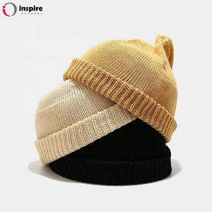 Bonnet tricoté blanc avec Logo brodé pour homme et femme, bonnet d'hiver chaud, nouvelle mode - Product Image 3