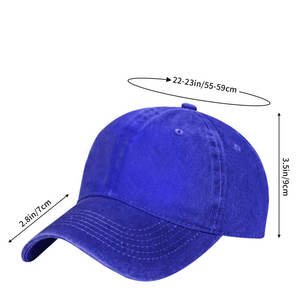 Gorra de tela de algodón ligera para uso diario para hombres y mujeres, gorra de moda lavada, opciones de Color y tamaño, bordado de logotipo personalizado - Product Image 1