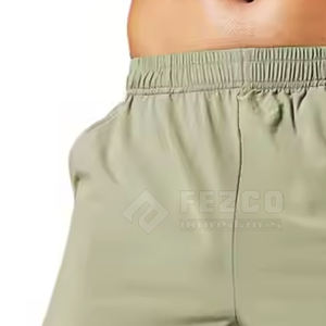 Pantalones cortos de gimnasio ligeros hechos a medida La mejor tela con cierre de cintura elástica Estilo sólido Diseño informal Venta en línea - Product Image 5