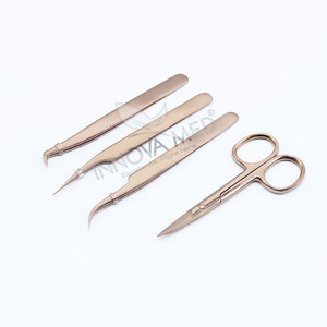 Nouvelles pinces à cils à volume accru très vendues, type pointu pour extensions de cils, en acier inoxydable, outil de beauté - Product Image 1