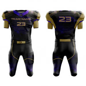 Uniforme de fútbol americano de alta calidad para hombre, cómodo, transpirable, de secado rápido, personalizado, venta al por mayor, diseño de manga corta de talla grande - Product Image 1