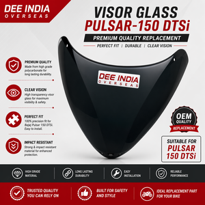 Motorcycle Headlight Visor Glass for Bajaj Pulsar 150 DTSi | Front Headlight Lens Cover | OEM Quality Replacement - Product Image 3