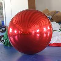 Ballon miroir gonflable en PVC irisé réutilisable en gros, grande décoration de ballon à bulles, jouet en plastique géant