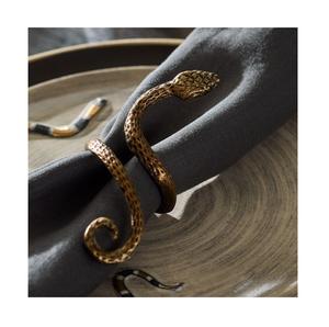 Servilleteros de Metal sólido de alta calidad, diseño clásico, forma de serpiente, servilletero, soporte para pañuelos, accesorios para servilletas a la venta - Product Image 1