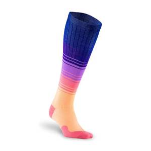 Outdoor Adventure Trekking Hiking Running Breathable Quick Dry Fabric Performance Sports Printed Compression <b>Socks</b> - Product Image 3