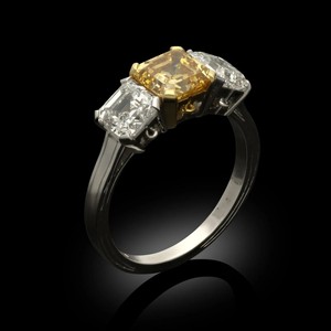 2024 personnalisé 10K/14K plaqué or Vintage Style bague de fiançailles VVS IGI GIA certifié laboratoire cultivé Moissanite femmes/hommes cadeau - Product Image 2