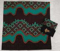 Sarung Batik Tradisional dengan Motif Rumput Laut Katun Ramah Lingkungan Salwar Kameez Etnik Pakistan yang Modis