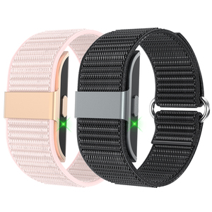 Bracelet intelligent avec bracelet en nylon, étanche IP68, moniteur de fréquence cardiaque et de sommeil, montre de fitness unisexe - Product Image 1