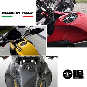 Adesivo del tappo del serbatoio del carburante in fibra di carbonio 3D compatibile con motocicli BMW fino a 2006 copertura del serbatoio Premium - Product Image 2