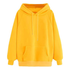 Sudadera Larga Informal Estampada Extra Grande para Mujer, Sudadera Holgada de Color Sólido para Invierno, con Logotipo Frontal, 100% Algodón Fleece - Product Image 1