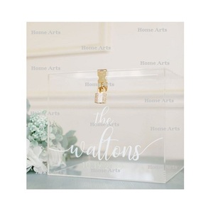 Fantastic Design Acrylic <b>Card</b> <b>Box</b> Excluisve Quality Square Shape <b>Wedding</b> <b>Card</b> <b>Box</b> At Cheap Price <b>Card</b> Storage <b>Box</b> - Product Image 2