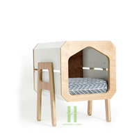 Luxuriöses Doppelschichtiges Katzenhaus Modernes Holz-Katzenunterstand Langlebiger Katzenbaum-Turm Maßgeschneidertes Design Von Vietnamesischem Hersteller
